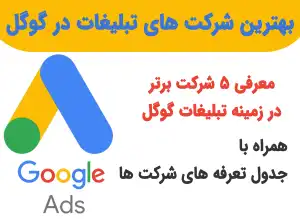 بهترین شرکت های تبلیغات در گوگل
